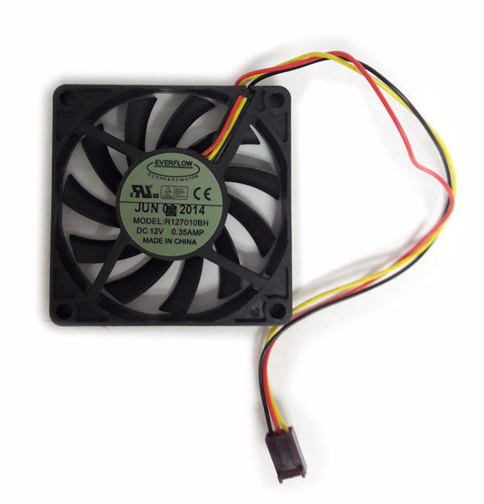 Everflow 70x70x10mm Dual Ball Bearing 12 Volt Fan-R127010BH