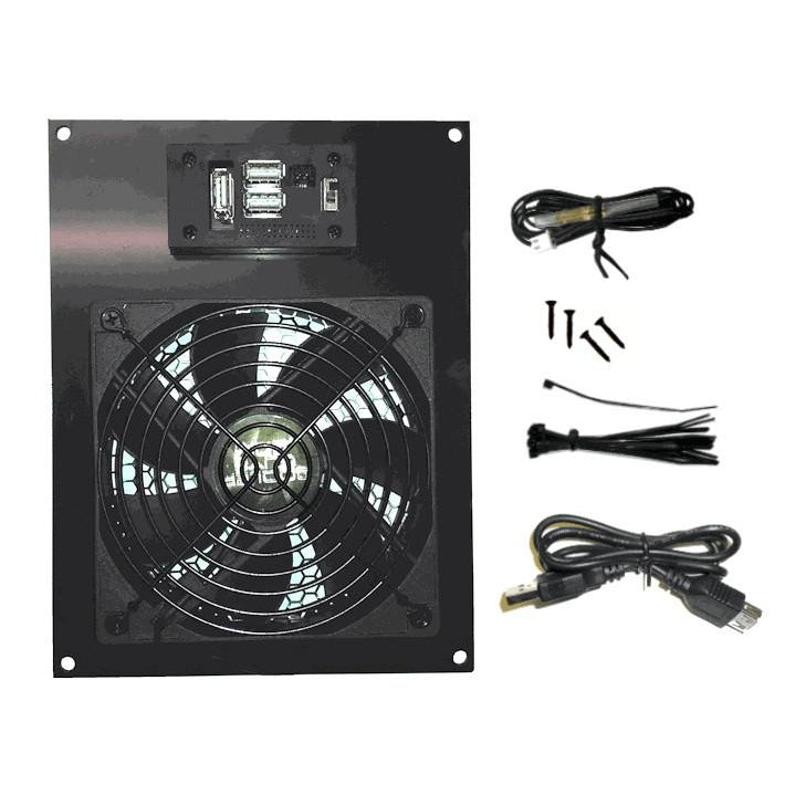 CG Cabcool Deluxe Single 120mm Thermostat USB Fan Cooling Unit – Coolerguys