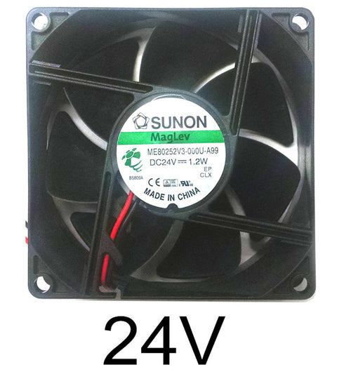 Sunon 80x80x25mm 24 Volt 2 Bare Wire MagLev Bearing Fan ME80252V3-000U-A99 - Coolerguys