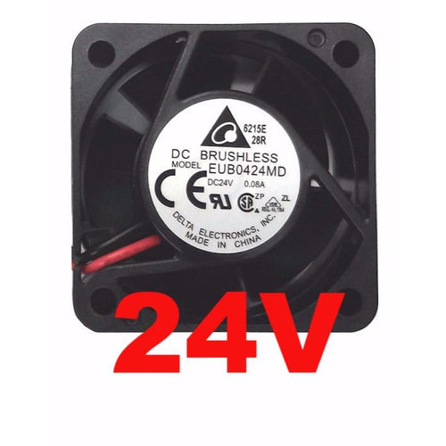 Delta 40x40x20mm 24 Volt Fan Bare Wire EUB0424MD - Coolerguys