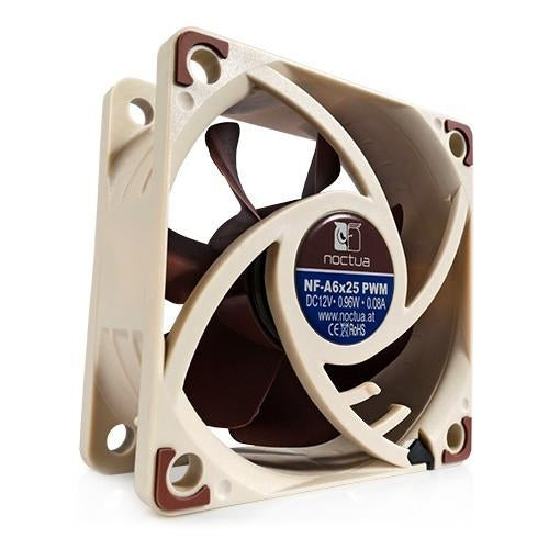 Noctua 60x60x25mm PWM Quiet Computer Cooling Fan NF-A6x25 - Coolerguys