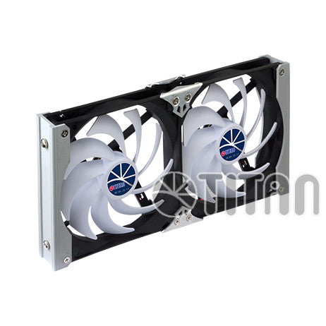 Titan 120 mm Dual Multi-Purpose Rack Fans -#TTC-SC09TZ/B - Coolerguys