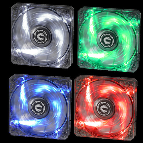 BitFenix Spectre Pro 120x120x25mm 12 Volt LED Series Fan BFF-LPRO-12025 - Coolerguys