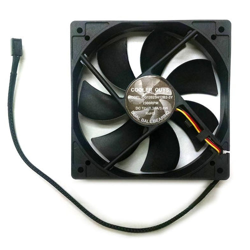 Coolerguys 120x120x25mm 3 Pin High Speed Fan CG12025H12B2-3Y - Coolerguys