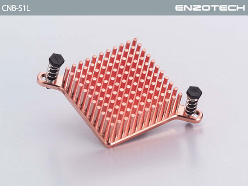 Enzotech (Low Profile) One Piece Forged Copper Northbridge heatsink  # CNB-S1L - Coolerguys