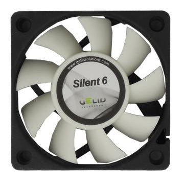 Gelid Silent6 Case Fan 60x60x15mm Fan with 3 Pin Connector-FN-SX06-38 - Coolerguys