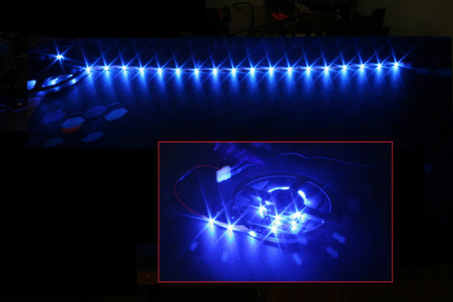 HT 60 LED Flexible Light Strip 78 inch 12 volt Blue - Coolerguys