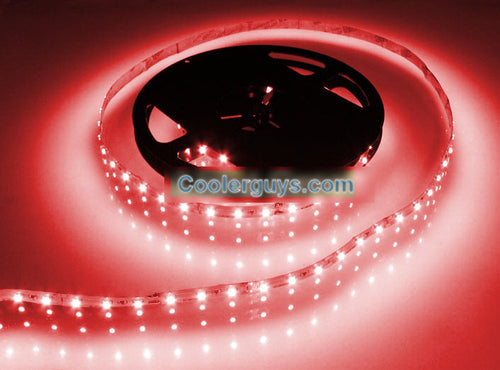 HT 60 LED Double Density 39 inch (1Meter) Long Flexible Light Strip 12 volt Red - Coolerguys