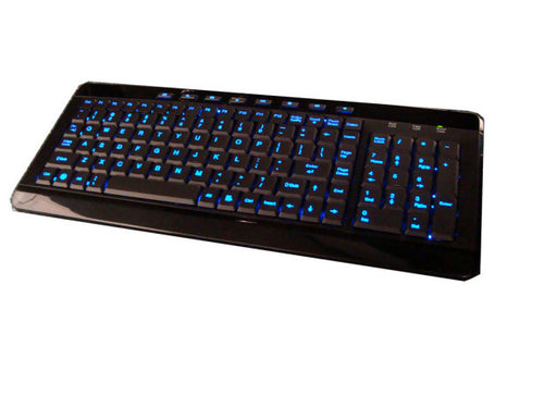 Multimedia LED Keyboard W-9868BK  USB / Black - Coolerguys