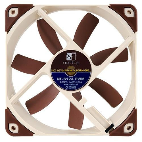 Noctua 120x120x25mm PWM Premium Fan  NF-S12A - Coolerguys