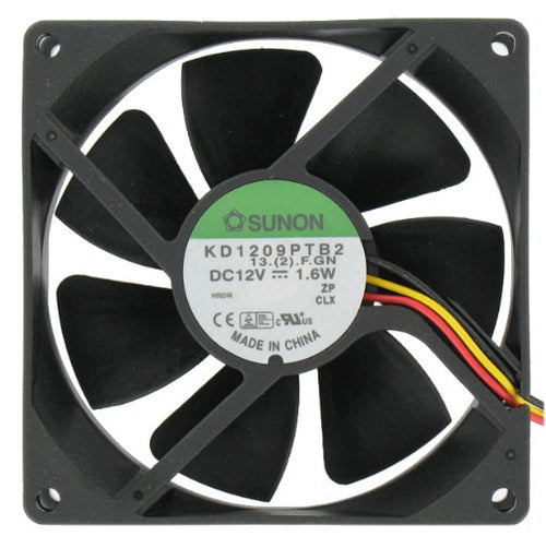 Sunon 92x92x25 Med speed 3pin 12V fan KD1209PTB2 - Coolerguys